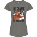 Mechanic in Training Funny Womens Petite Cut T-Shirt Charcoal