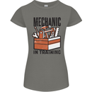 Mechanic in Training Funny Womens Petite Cut T-Shirt Charcoal
