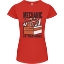 Mechanic in Training Funny Womens Petite Cut T-Shirt Red