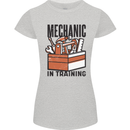 Mechanic in Training Funny Womens Petite Cut T-Shirt Sports Grey