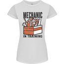 Mechanic in Training Funny Womens Petite Cut T-Shirt White