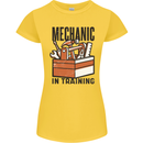 Mechanic in Training Funny Womens Petite Cut T-Shirt Yellow