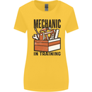 Mechanic in Training Funny Womens Wider Cut T-Shirt Yellow