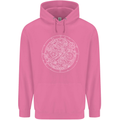 Mechanical Watch Line Drawing Timepiece Mens 80% Cotton Hoodie Azelea