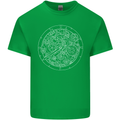 Mechanical Watch Line Drawing Timepiece Mens Cotton T-Shirt Tee Top Irish Green