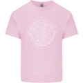 Mechanical Watch Line Drawing Timepiece Mens Cotton T-Shirt Tee Top Light Pink