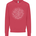 Mechanical Watch Line Drawing Timepiece Mens Sweatshirt Jumper Heliconia