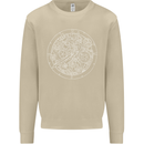 Mechanical Watch Line Drawing Timepiece Mens Sweatshirt Jumper Sand