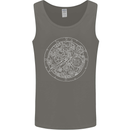 Mechanical Watch Line Drawing Timepiece Mens Vest Tank Top Charcoal