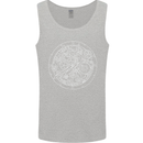 Mechanical Watch Line Drawing Timepiece Mens Vest Tank Top Sports Grey