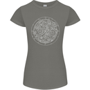 Mechanical Watch Line Drawing Timepiece Womens Petite Cut T-Shirt Charcoal