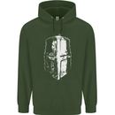 Medieval Helmet Gym Training Top Bodybuilding Childrens Kids Hoodie Forest Green