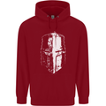 Medieval Helmet Gym Training Top Bodybuilding Childrens Kids Hoodie Red