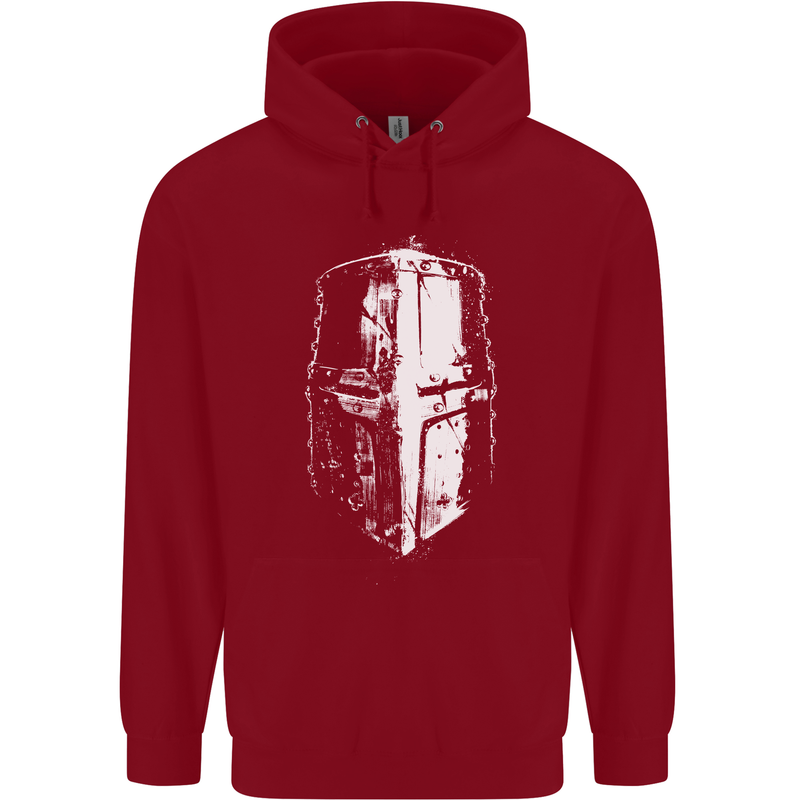Medieval Helmet Gym Training Top Bodybuilding Childrens Kids Hoodie Red