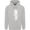Medieval Helmet Gym Training Top Bodybuilding Childrens Kids Hoodie Sports Grey