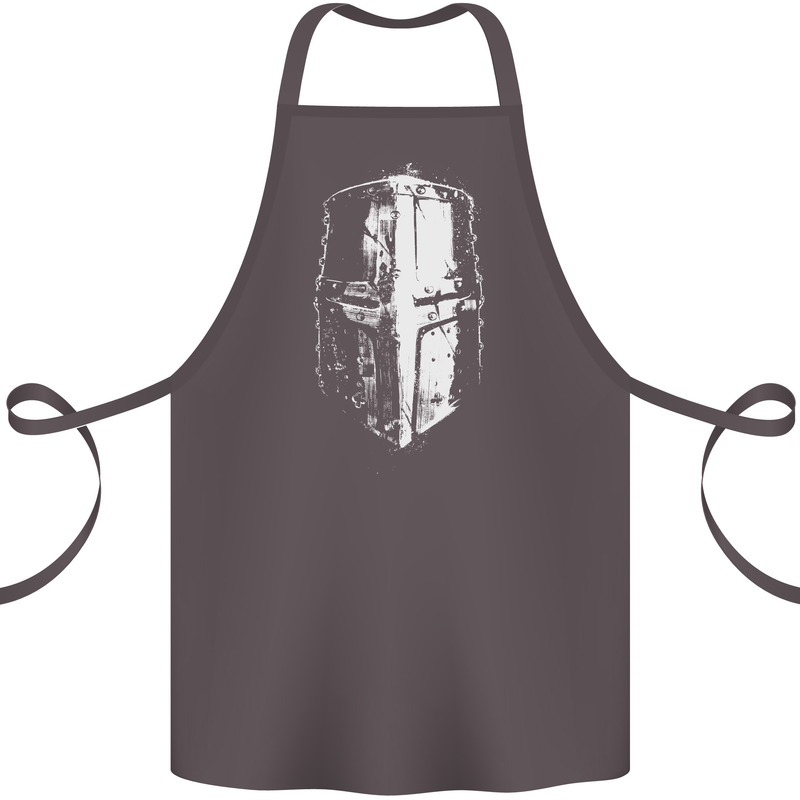 Medieval Helmet Gym Training Top Bodybuilding Cotton Apron 100% Organic Dark Grey