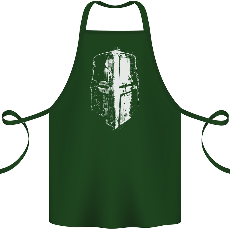 Medieval Helmet Gym Training Top Bodybuilding Cotton Apron 100% Organic Forest Green