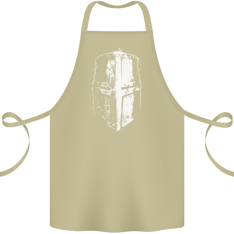 Medieval Helmet Gym Training Top Bodybuilding Cotton Apron 100% Organic Khaki