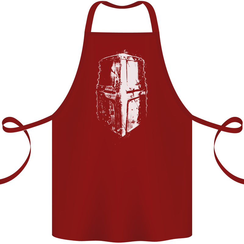 Medieval Helmet Gym Training Top Bodybuilding Cotton Apron 100% Organic Maroon