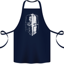 Medieval Helmet Gym Training Top Bodybuilding Cotton Apron 100% Organic Navy Blue