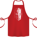 Medieval Helmet Gym Training Top Bodybuilding Cotton Apron 100% Organic Red