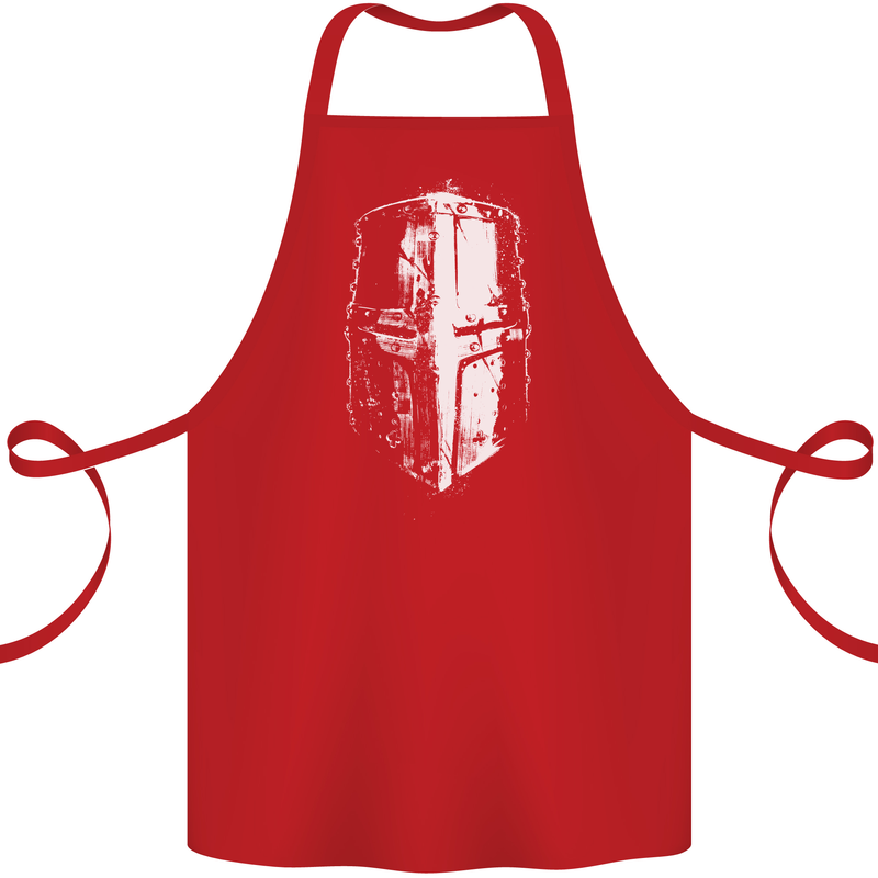 Medieval Helmet Gym Training Top Bodybuilding Cotton Apron 100% Organic Red