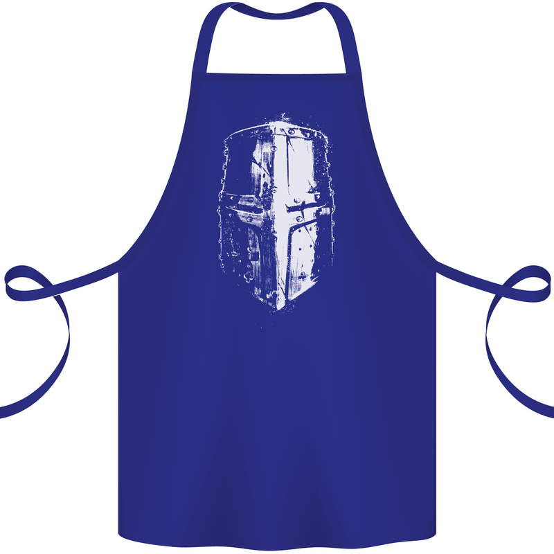 Medieval Helmet Gym Training Top Bodybuilding Cotton Apron 100% Organic Royal Blue