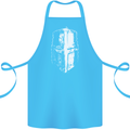 Medieval Helmet Gym Training Top Bodybuilding Cotton Apron 100% Organic Turquoise
