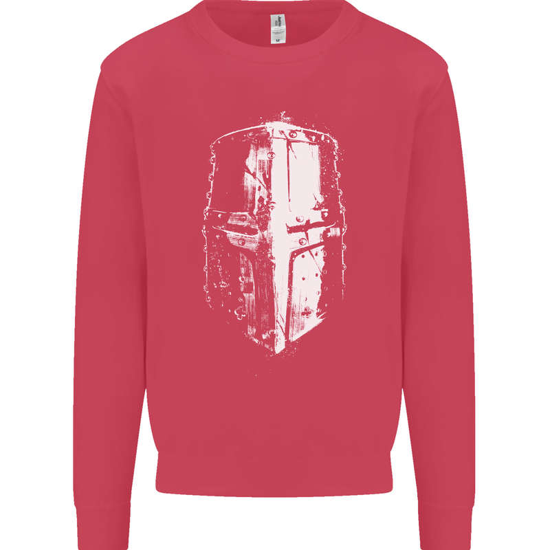 Medieval Helmet Gym Training Top Bodybuilding Kids Sweatshirt Jumper Heliconia