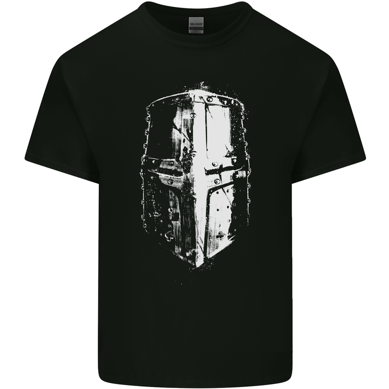 Medieval Helmet Gym Training Top Bodybuilding Kids T-Shirt Childrens Black