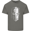 Medieval Helmet Gym Training Top Bodybuilding Kids T-Shirt Childrens Charcoal
