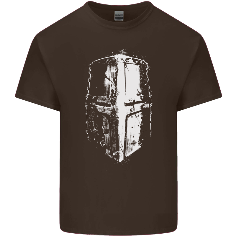 Medieval Helmet Gym Training Top Bodybuilding Kids T-Shirt Childrens Chocolate