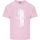 Medieval Helmet Gym Training Top Bodybuilding Kids T-Shirt Childrens Light Pink