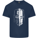 Medieval Helmet Gym Training Top Bodybuilding Kids T-Shirt Childrens Navy Blue
