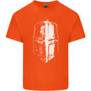 Medieval Helmet Gym Training Top Bodybuilding Kids T-Shirt Childrens Orange