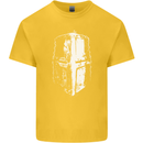 Medieval Helmet Gym Training Top Bodybuilding Kids T-Shirt Childrens Yellow