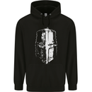 Medieval Helmet Gym Training Top Bodybuilding Mens 80% Cotton Hoodie Black