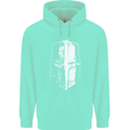 Medieval Helmet Gym Training Top Bodybuilding Mens 80% Cotton Hoodie Peppermint