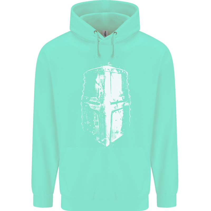 Medieval Helmet Gym Training Top Bodybuilding Mens 80% Cotton Hoodie Peppermint