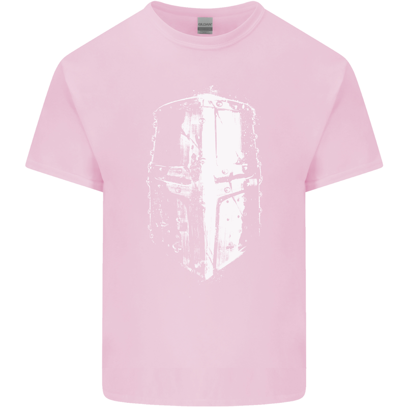 Medieval Helmet Gym Training Top Bodybuilding Mens Cotton T-Shirt Tee Top Light Pink