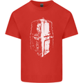 Medieval Helmet Gym Training Top Bodybuilding Mens Cotton T-Shirt Tee Top Red