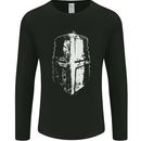 Medieval Helmet Gym Training Top Bodybuilding Mens Long Sleeve T-Shirt Black