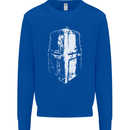 Medieval Helmet Gym Training Top Bodybuilding Mens Sweatshirt Jumper Royal Blue