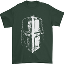 Medieval Helmet Gym Training Top Bodybuilding Mens T-Shirt Cotton Gildan Forest Green