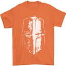 Medieval Helmet Gym Training Top Bodybuilding Mens T-Shirt Cotton Gildan Orange