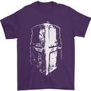 Medieval Helmet Gym Training Top Bodybuilding Mens T-Shirt Cotton Gildan Purple