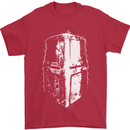 Medieval Helmet Gym Training Top Bodybuilding Mens T-Shirt Cotton Gildan Red