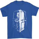 Medieval Helmet Gym Training Top Bodybuilding Mens T-Shirt Cotton Gildan Royal Blue