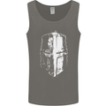 Medieval Helmet Gym Training Top Bodybuilding Mens Vest Tank Top Charcoal