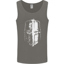 Medieval Helmet Gym Training Top Bodybuilding Mens Vest Tank Top Charcoal